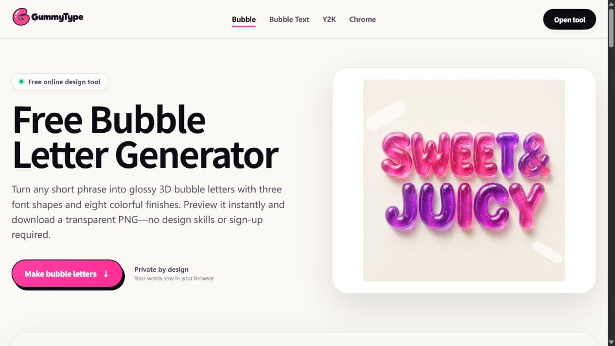 GummyType interface